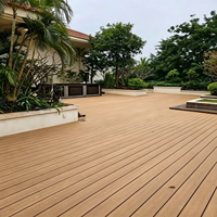 Planches de terrasse WPC abordables pour revêtements de sol extérieurs, terrasses en composite bois-plastique directement de l'usine pour jardin et patio MS