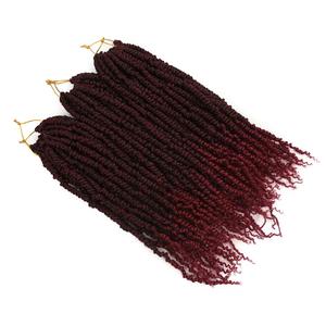 Sintético al por mayor Pre-Bucle suave pasión primavera bomba giro de ganchillo de la trenza del pelo - Product Image 1