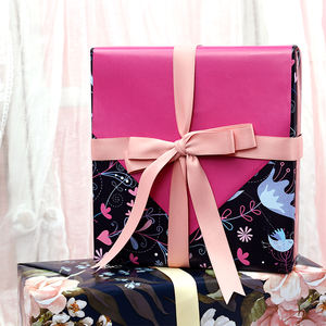 Rollo de papel de lujo de doble cara para cumpleaños al por mayor de fábrica, papel de regalo de 43cm X 3M para embalaje - Product Image 2