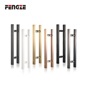 Modern Sliding Glass <strong>Knobs</strong> Steel Wood <strong>Door</strong> Handle Satin for Bathroom Villa Hotel Quality Brass Steel <strong>Door</strong> Handle Low Price - Product Image 3
