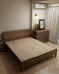 Struttura <span class=keywords><strong>Letto</strong></span> in Legno Massello di Pino Stile Nordico - Design Semplice, Misure 1.2m/1.5m/1.8m per Piccoli Appartamenti e Camere Padronali - Product Image 2