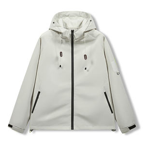 Customized logo Waterproof outdoor <b>jacket</b> women hooded <b>jacket</b> short lovers Joker casual coat <b>men</b> windproof and breathable - Product Image 2