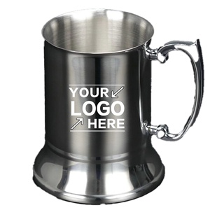18oz Stainless Steel <b>Insulated</b> Beer <b>Mug</b> with Double Wall Design Premium Cold Drink Glass with Sleek Look for Bars and Home Use - Product Image 1