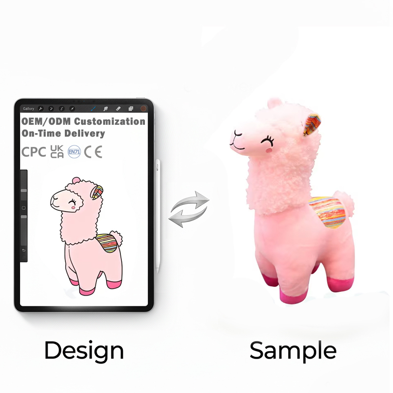 New Custom Simulated Alpaca Plush Toy