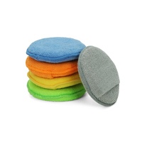Applicateur de microfibre doux d'usine original rond éponge de polissage de voiture essuie-mains en microfibre bonnet de polissage en microfibre