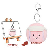 Peluche super douce personnalisée avec rembourrage en coton PP, design brodé - Unisexe