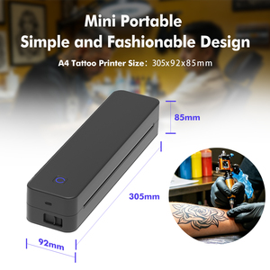 Impresora Térmica Portátil USB MT80 para Impresión de Códigos de Barras, Inalámbrica, A4, 620g, para Plantillas de Tatuajes, Aplicaciones de Oficina y Negocios - Product Image 6
