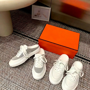 รองเท้าส้นเตี้ยหนังวัวแท้สีสันตัดกันสไตล์เรโทรแฟชั่นลำลองคุณภาพสูงรุ่นใหม่ปี 2025 จาก Hiery Her - Product Image 1