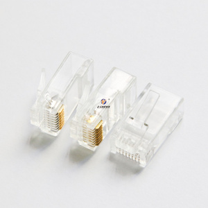 Conector RJ45 Cat 6 de 0.45mm, <span class=keywords><strong>adaptador</strong></span> de <span class=keywords><strong>jack</strong></span> de 3.5mm <span class=keywords><strong>a</strong></span> RJ11, enchufe modular Cat6 - Product Image 2
