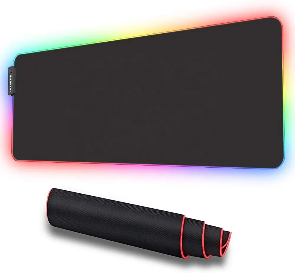 Large rgb mouse pad with light office desk mousepad design keyboard extended computer large gaming mouse pad gamer pc desk mat