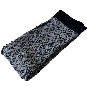 Nicchia stile retrò giapponese modello scuro Jacquard media spessa Base equipaggio <span class=keywords><strong>calze</strong></span> di seta grande elastico bianco latte - Product Image 5