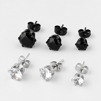 Boucles d'oreilles classiques minimalistes en acier inoxydable plaqué or 18 carats, hypoallergéniques, accessoires haut de gamme pour femmes, usine Kaishee