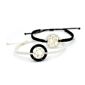 2023 Summer New Arrival Handmade Vintage <strong>Dreamcatcher</strong> Adjustable Braided Friendship <strong>Bracelet</strong> for Girls - Product Image 4