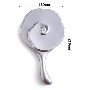 High Quality Flower Shape Different Color Debossed Logo Handheld <b>Mirror</b> - Product Image 3