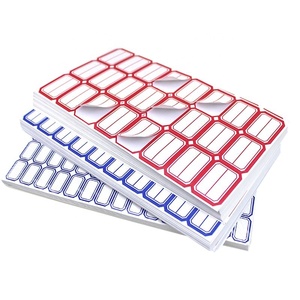 Nome in bianco adesivo adesivo scrivibile con bordo in oro metallico per la scuola ufficio case - Product Image 4