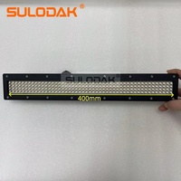 Lampe de polymérisation UV LED avec système de refroidissement par eau, largeur 400 mm, pour impression flexographique, polymérisation sérigraphique, encre 395 nm, vernis pour sols en bois, 22 W/cm²