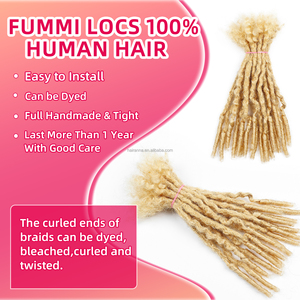 Anna 0.3-1.0 cm 8-30 ''100% <span class=keywords><strong>veri</strong></span> <span class=keywords><strong>capelli</strong></span> umani Loc Extens Dreadlocks Cheveux Humains Fummi Locs <span class=keywords><strong>extension</strong></span> per Dreadlocks africani - Product Image 2