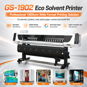 เครื่องพิมพ์อิงค์เจ็ทแบบอีโค่โซลเวนท์ขนาดใหญ่ 1800 มม. รุ่น High Performance Dual I3200 พร้อมเครื่องอบแห้ง สำหรับงานตกแต่ง - Product Image 1