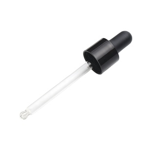 Bouchon compte-gouttes de luxe 24/410 à visser avec gravure personnalisable, en plastique noir anti-déversement pour flacon compte-gouttes d'huile essentielle - Product Image 4