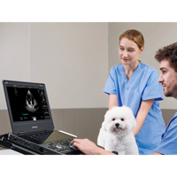 Ecógrafo Veterinario SonoScape ProPet E10 4D Doppler Color, Escáner de Diagnóstico Animal con Panel Táctil, Resistente al Agua y Función IA