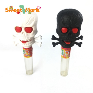 Décorations d'Halloween au goût fruité, jouets en forme de crâne et d'os avec sucre de fruits, bonbons en boîte - Product Image 4