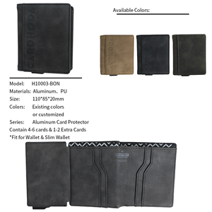 Portefeuille fin en cuir véritable pour homme Cardhoda, fermeture pliante, design à lettres en relief, style minimaliste, utilisation quotidienne, portefeuille court - Product Image 2