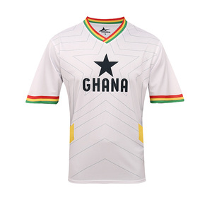 <span class=keywords><strong>Camiseta</strong></span> de Fútbol de Manga Corta para el Equipo Nacional, Transpirable, de Poliéster, para Partidos, Aficionados, Uso Diario Informal - Product Image 2