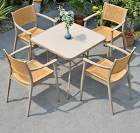 Tables et chaises d'extérieur pour cafés, salons de thé, mobilier de terrasses, jardins, balcons, loisirs, Chine