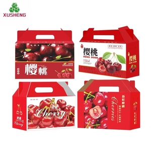 Boîtes d'emballage colorées recyclables, boîtes en carton pour bananes, boîtes d'expédition pour fruits et légumes avec fente, finition mate UV <span class=keywords><strong>spot</strong></span> - Product Image 1