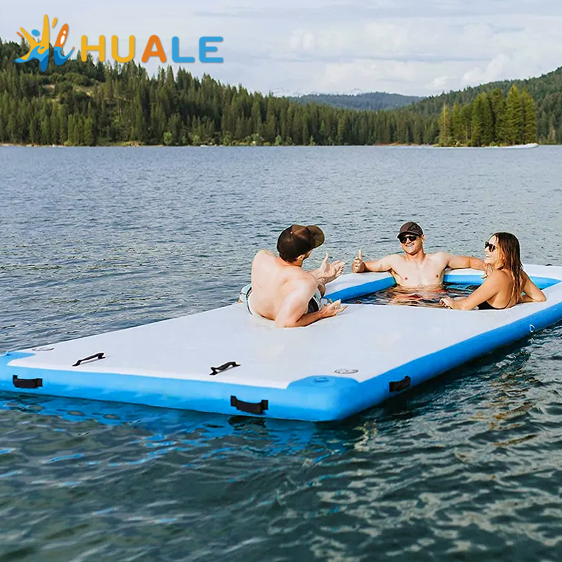 Inflatable Floating Dock Platform for Boats
