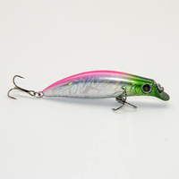 Chinois 7.5cm 7g coloré lustre métallique Vibration artificielle tentant appât dur flottant leurres de pêche en eau douce vairon