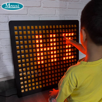 Peralatan Pelatihan Visual Ruang Sensorik Panel Lampu Sakelar LED Kuning Stimulasi Taktil Terapi Autisme Mainan Edukatif