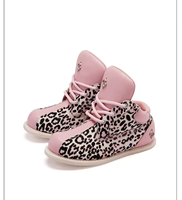 Bottes basses LE LOSANGE Platform Mohawk Powder Leopard Print Black Tiger Stripe à semelle fine, avec couture Goodyear, style streetwear original