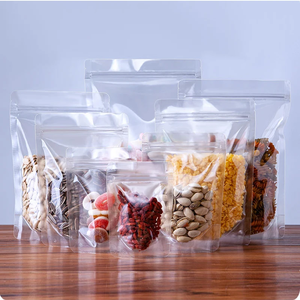 Thực phẩm Ziplock rõ ràng đứng lên túi tái sử dụng đáy phẳng khóa zip bao bì nhựa Túi trong suốt có khóa kéo cho đồ ăn nhẹ các loại hạt - Product Image 6