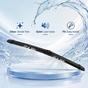 Lame d'essuie-glace multifonction OEM de haute qualité avec pulvérisation d'eau |   Essuie-glace sans cadre en caoutchouc naturel, aérodynamique et silencieux - Product Image 1