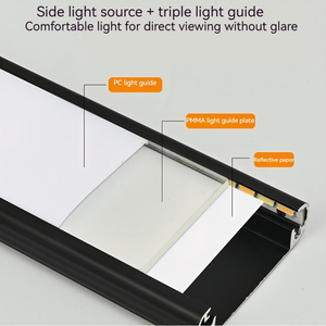 Barra de luces LED con sensor de movimiento PIR magnético recargable para instalar bajo el armario,3 CCT para cocina y closet - Product Image 5