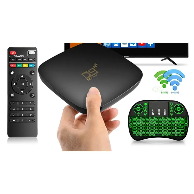 D9 Tv Box Android 10.0 Tv Box 16Gb 256Gb 8G 128G 2.4G 5G Wifi 905 Core 4K 4D Bt Tv Ontvanger 1080P Set Top Box Stb