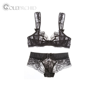 Set di biancheria intima e <span class=keywords><strong>reggiseno</strong></span> e mutandine Sexy in pizzo a due pezzi - Product Image 2