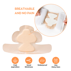 OEM medicali assorbenti monouso a forma di aeroplano ulcere autoadesive in Silicone schiuma medicazione <span class=keywords><strong>per</strong></span> ferite traumatiche - Product Image 4
