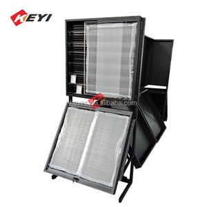 Nhà Máy giá thẻ hiển thị trường hợp cho PSA TCG hiển thị đồ đạc kim loại Repositionable đường sắt thẻ hiển thị đứng duy nhất sidedshowcase - Product Image 5