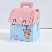 Boîte à bonbons en forme de sac d'école de lapin de dessin animé