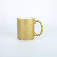 Tasses de voyage en céramique style américain, revêtement mat, poignée ronde, à paillettes, pour transfert thermique, personnalisables avec motifs photo, vente en gros