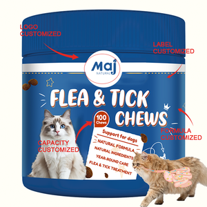 OEM/ODM - Masticables Orgánicos Contra Pulgas y Garrapatas para Gatos de Cachorro a Adulto - Productos Veterinarios Aprobados para el Soporte Inmunológico de Mascotas - Product Image 2