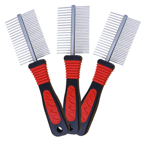 Pettini per cani in metallo con denti larghi in acciaio inossidabile per capelli lunghi e corti - Product Image 6