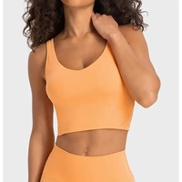 2-in-1 Dames Softness Align Yoga High Impact Push-up Tanktop Schokbestendige Fitness Yoga Croptop