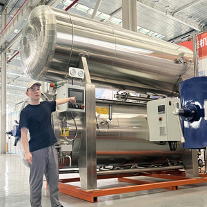 Vapeur et <span class=keywords><strong>stérilisateur</strong></span> rotatif de jet d'eau de réservoir de pilote de navire de cornue d'acier inoxydable d'air pour le pot de boîte - Product Image 2