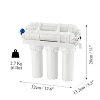 Purificateur d'eau UV 6 étapes pour robinet de cuisine, filtre à ultrafiltration domestique sous évier, sans eaux usées, équipement de traitement de l'eau