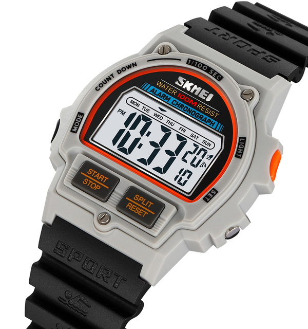 SKMEI 2263 Stylish Odm Man Digital Watch Best Power Silicone Band Water Proof Calender Concise Low Cost Sports Watch Supplier