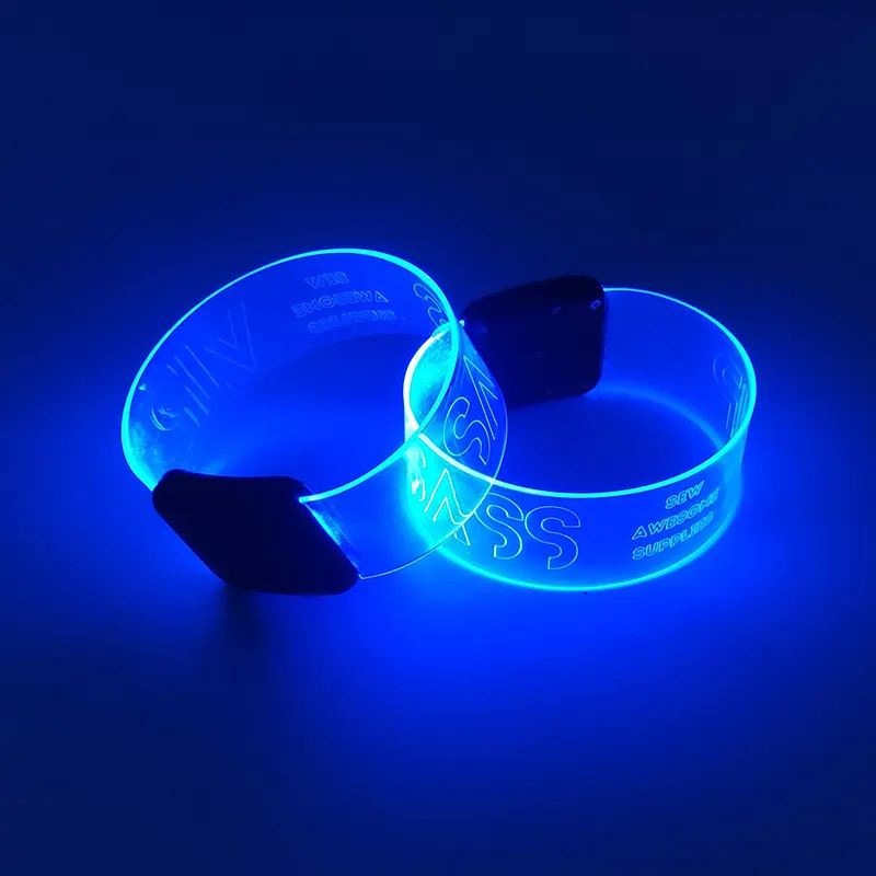 Concert Festival LED Flashing Bracelet Light up Wristband for Party