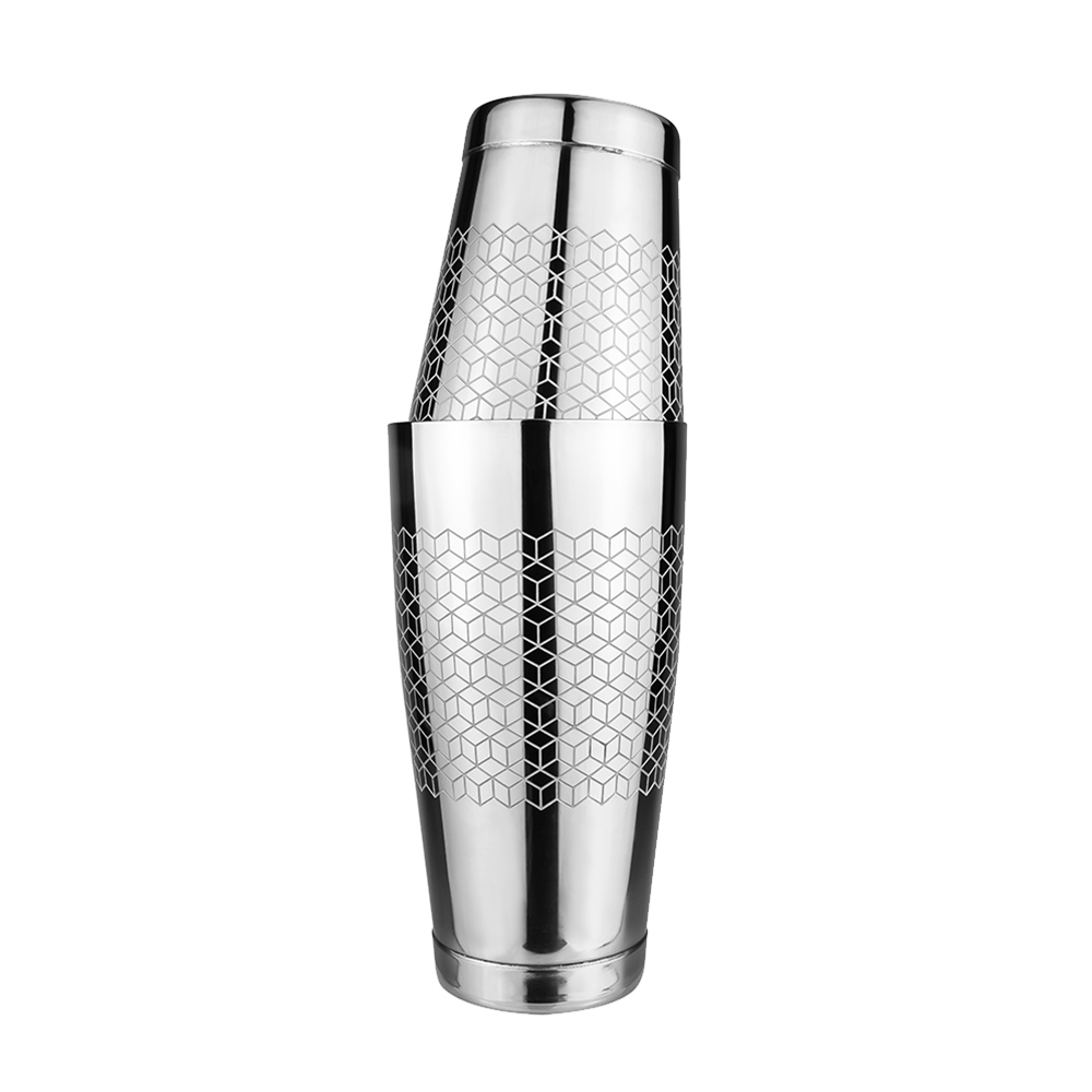 Cubo de grabado de plata